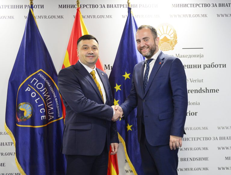 Билатерална средба на министерот за внатрешни работи Панче Тошковски со министерот за внатрешни работи на Република Молдавија Адријан Ефрос